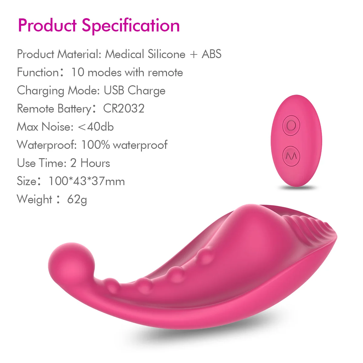 Vibrador usb recarregável feminino, massageador vaginal sem fio com  controle remoto, brinquedos adultos para mulheres| Alibaba.com