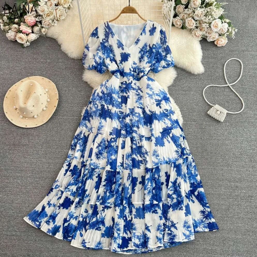 handmade prom dresses Charming Floral Embroidery Long Prom Dresses V Neck A Line Party Dresses