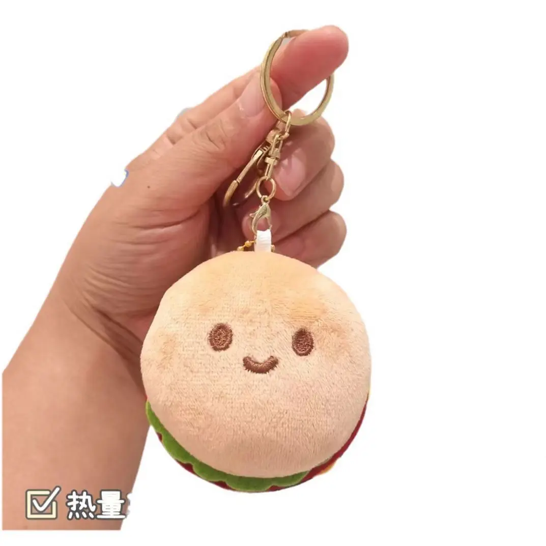 かわいいミニハンバーガーぬいぐるみシミュレーションフードぬいぐるみ