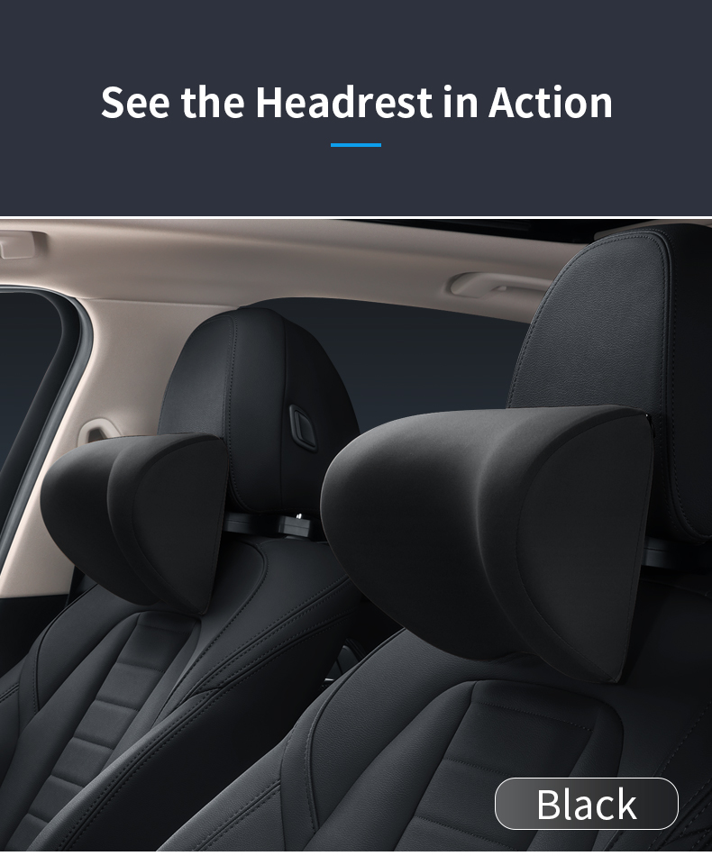Universal Supple Flannel Type Car Seat Pillow Headrest Neck Support Safe Car Headrest Neck