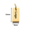 Gold Rectangular 12*5mm