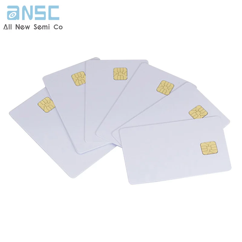 Hot offer One-Stop Supply Electronic components Contact Pvc White Blank SLE4442/5542 Chip Smart Java Card With Magnetic Stripe