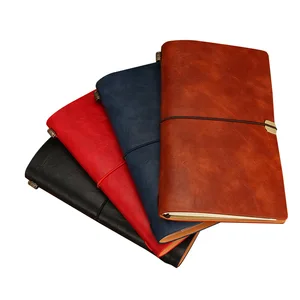 Wholesale Custom Classic Pu Leather Journal Vintage 2026 Travel Diary Nice Design A6 Size Soft Cover Write Notebook