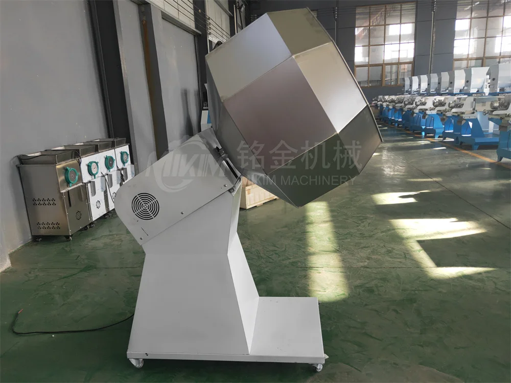 Automatic Octagonal Drum Seasoning Machine Nut Flavoring Potato Chips