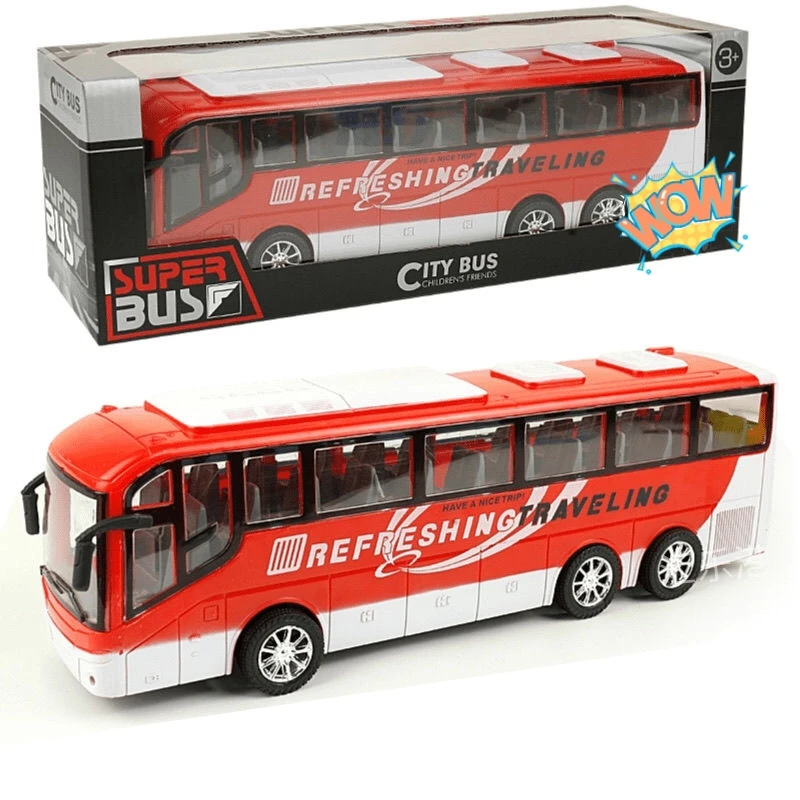 BEL-7293628962383-Jouet de bus rétractable Pull Back Bus Toy Friction  Powered Role Play Enfants Véhicule Jouets pour Garçons Filles