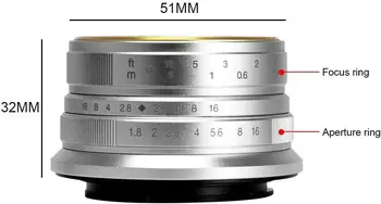 7artisans 25mm F1.8 APS-C Manual Fixed Lens for Fuji Cameras X-A1 X-A10 X-A2,X-A3 X-at X-M1 XM2 X-T1 X-T10 X-T2 X-T20 X-Pro1 detail image