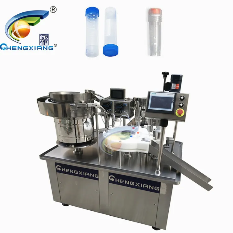 Popular automatic 1ml 2ml 3ml test tube filling and capping machine