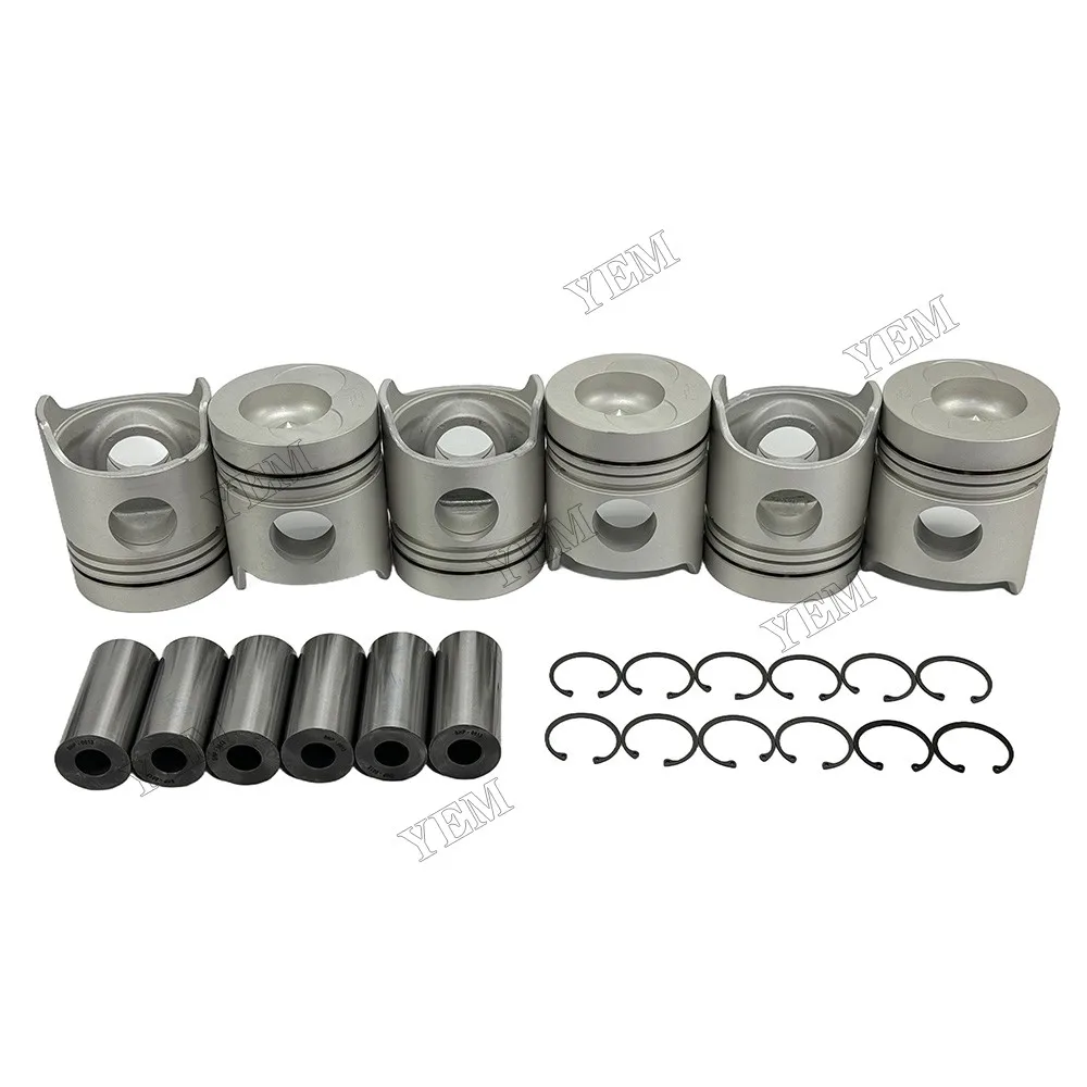 Piston Kit ME052447 Fit for Mitsubishi 6D22 Engine