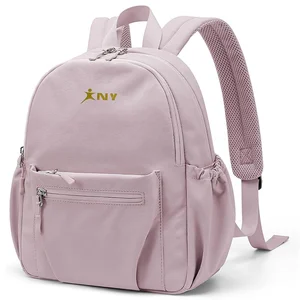 BSCI Custom Girl Ladies Classic Canvas School Backpacks Teenagers Casual Child Travel School Bag Backpack for Travel Use