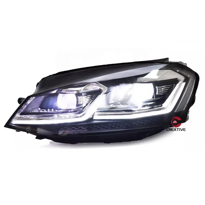 For Golf7 Headlights Golf 7 Mk7 2013 2014 2015 2016 2017 Led Headlight