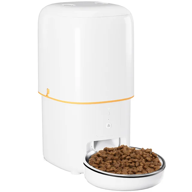 2.4GHz WiFi Intelligent Pet Feeder Portable 5L Steel Automatic Timing Water Food Quantitative Feeder Dogs Direct Factory Outlet