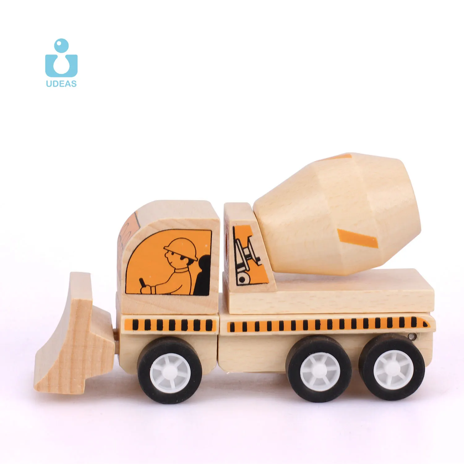 Udeas Baby Mini Custom Toddler Vehicles Car Montessori Wooden Truck