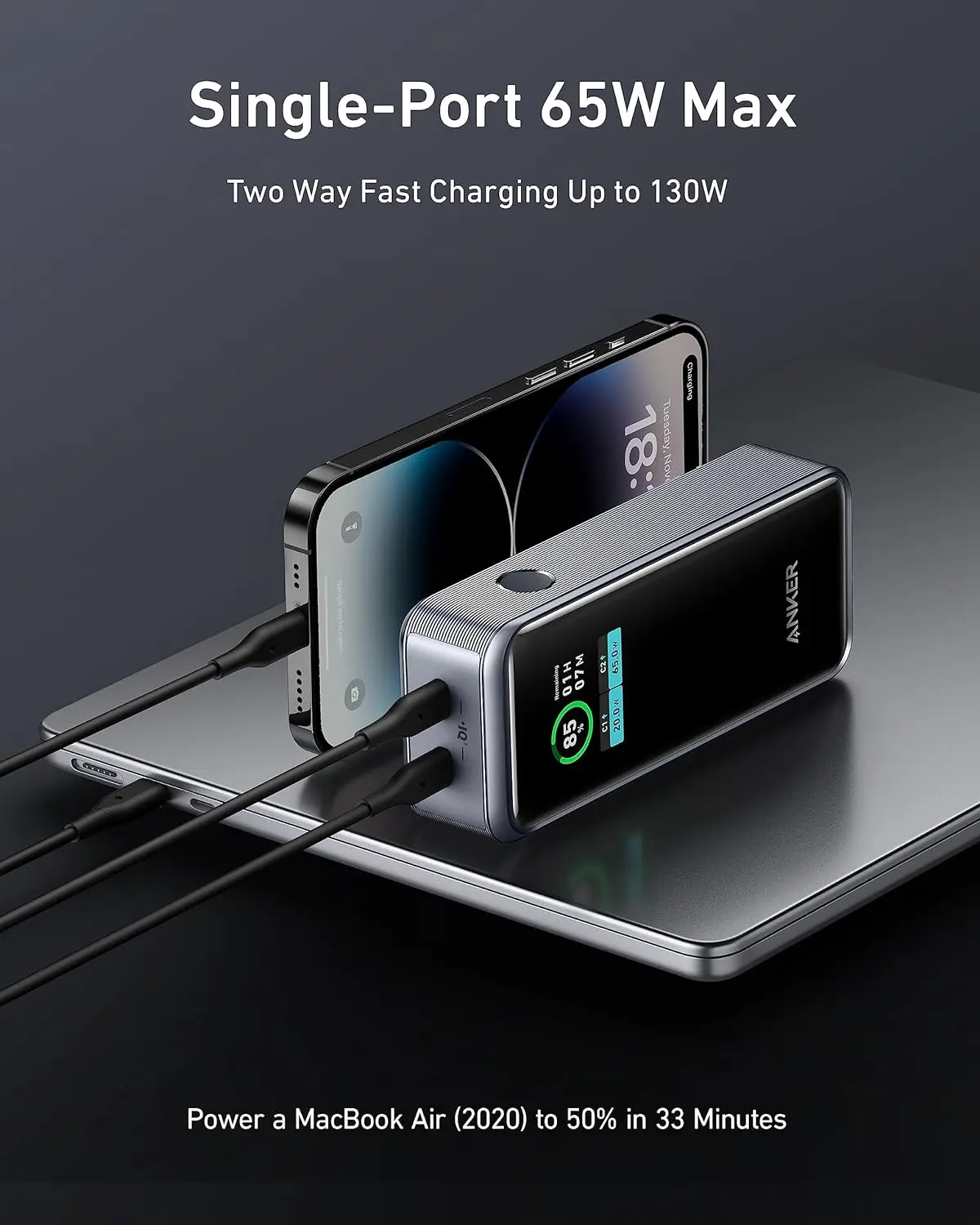 【新品未開封 】Anker Prime Power Bank Anker Prime - power bank - 200 Watt - 20000 mAh - A1336011