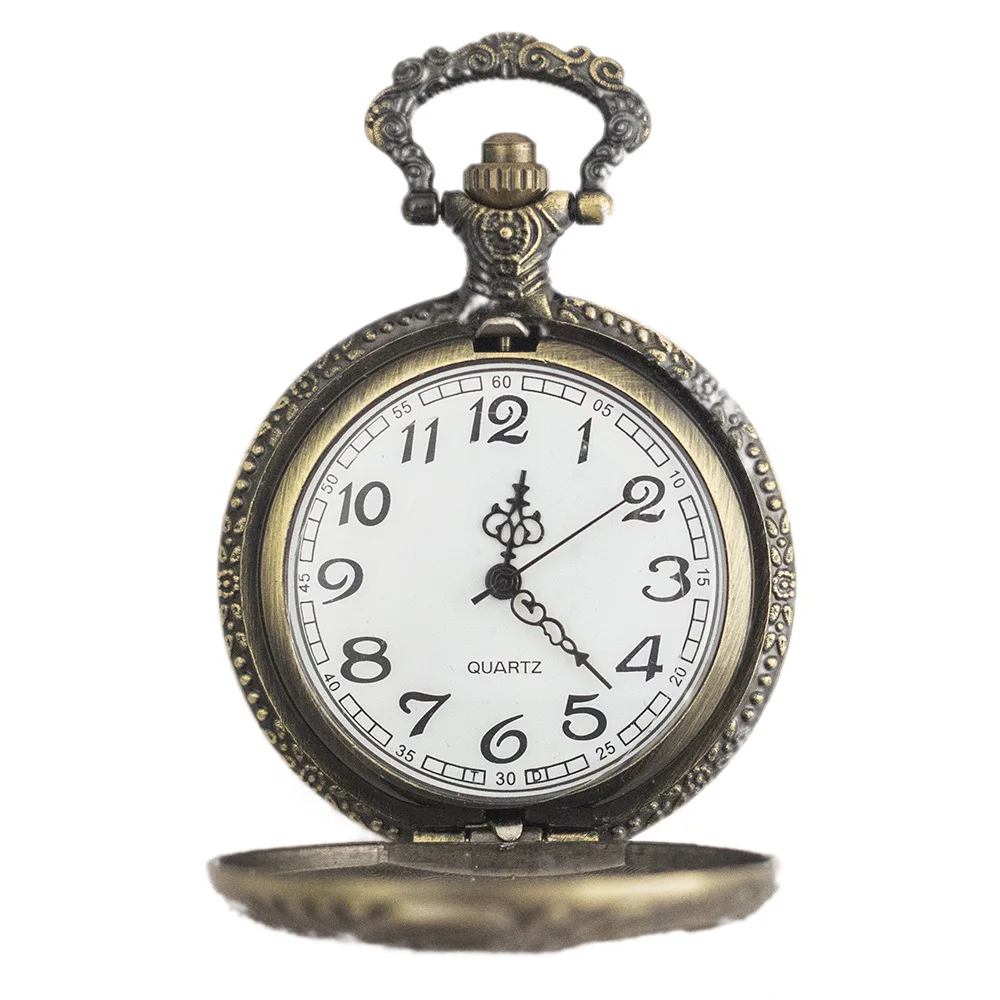 Orologio Da Taschino Stile Vintage Con Treno A Vapore, Quarzo, Cassa Bronzo, Stile Steampunk