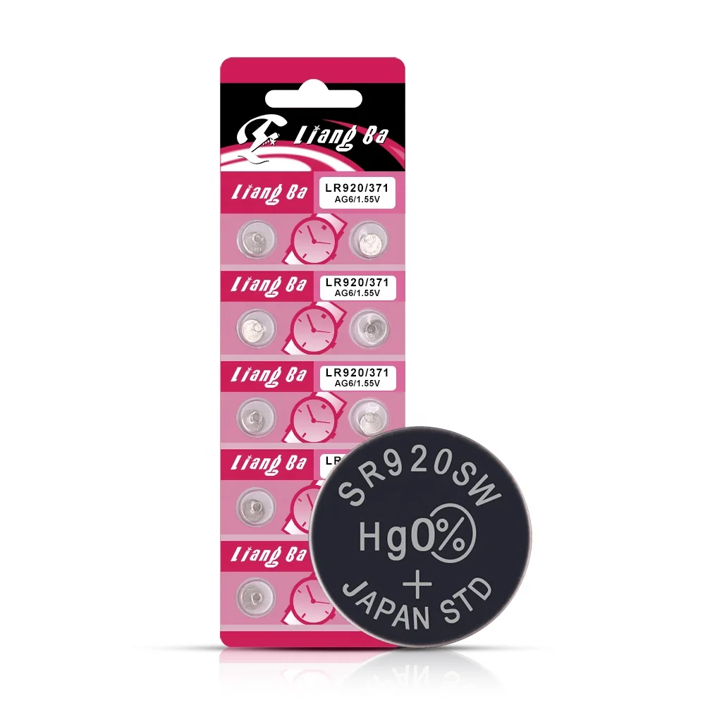 よく売れるボタン電池 コイン電池 腕時計用電池 1.5v 32mah AG6 LR920 おもちゃ用