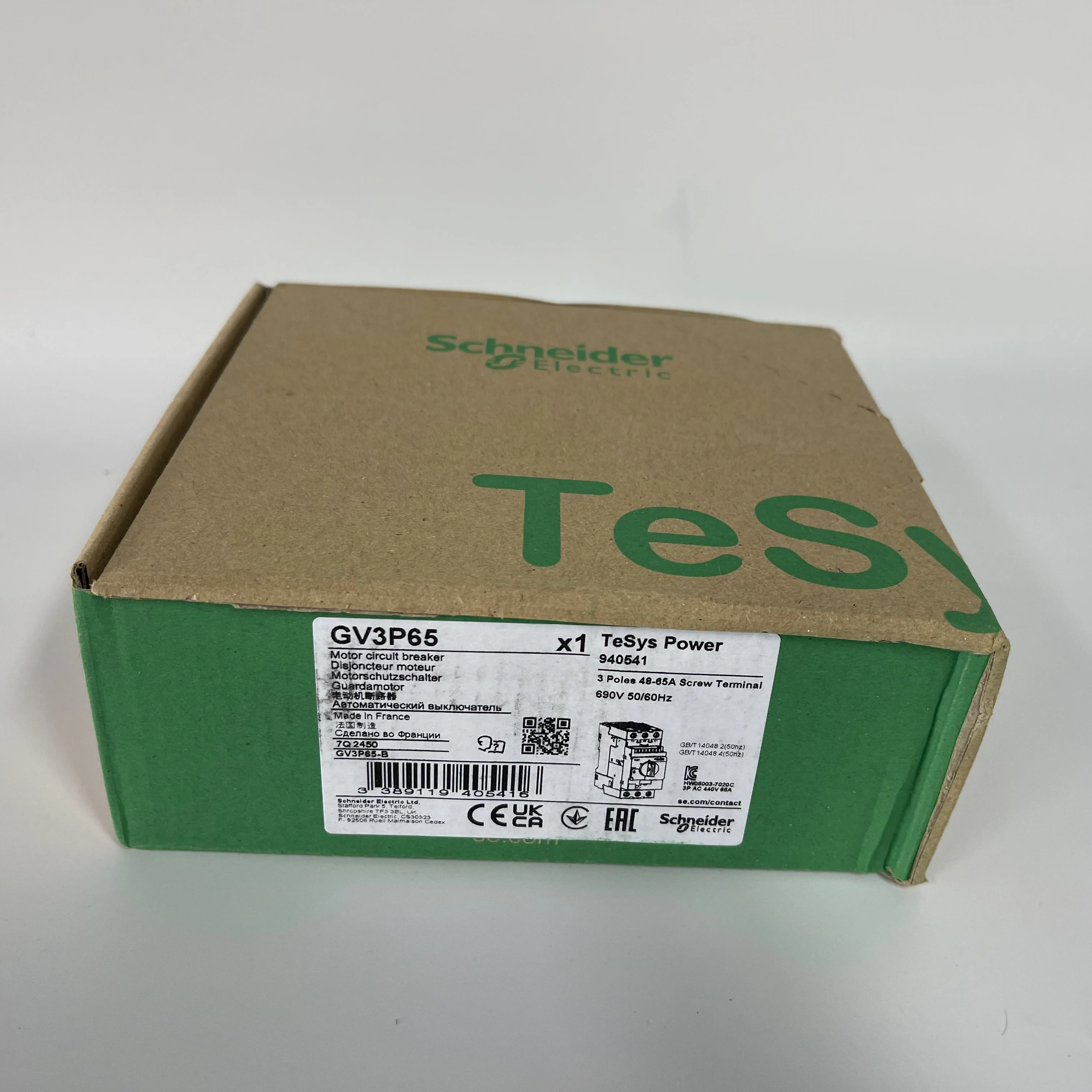 Schneider Motor Circuit Breaker GV3P65 Schneider Motor Circuit Breaker GV3P65