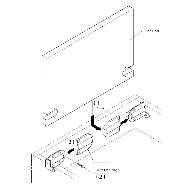 NISKO Conceal Adjustable Stay Random Flap Down Hinge Makeup Dressing Tabletop Desk Top Mirror Door Hinge