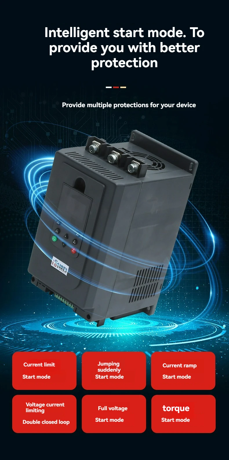380V 1.5kw HL7000 Single Phase to 3 Phase Inverter AC Variable Frequency Drive Converter VFD