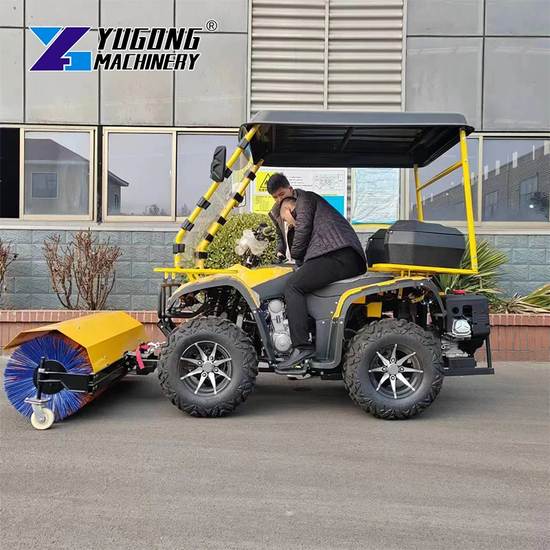 Cheap Price Ride on Snow Sweeper Tractor Snow Road Sweeper Machine Blower Quad with Snow Plow