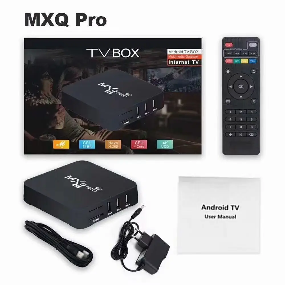 Hottest New Model MX PRO RK3128 Set-top Box 1Gb 8Gb 2.4G Android 11.1 Wifi Smart Media Player