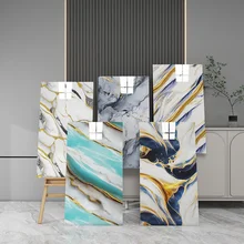 DUUEIHHUER 3D Foam Wall Stickers Marble Easy Installation Waterproof Durable Matte Finish Kitchen Bathroom Interior Tiles