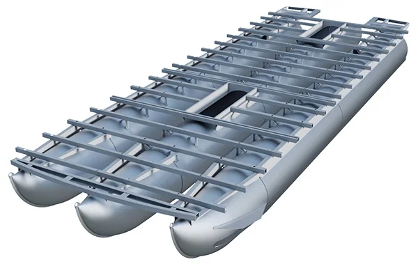 Cross Channel Boat Hull Kit With Steel Frame Aluminum Tube and Flooring Essential Marine Supplies Accessories