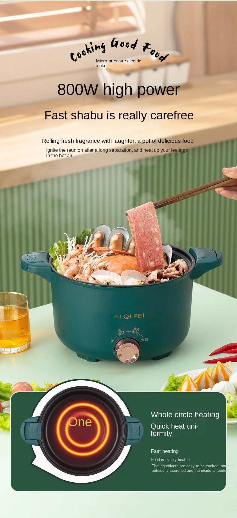 Kitchen Non Stick Home Restaurant Use Cookware Pot Induction Low