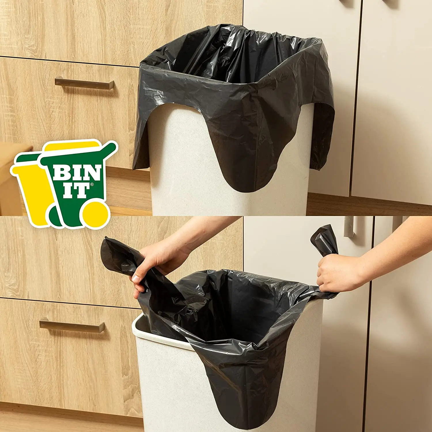 Custom Plastic Pe 5560 Gallon Contractor Rubbish Trash Bags Cross Tie