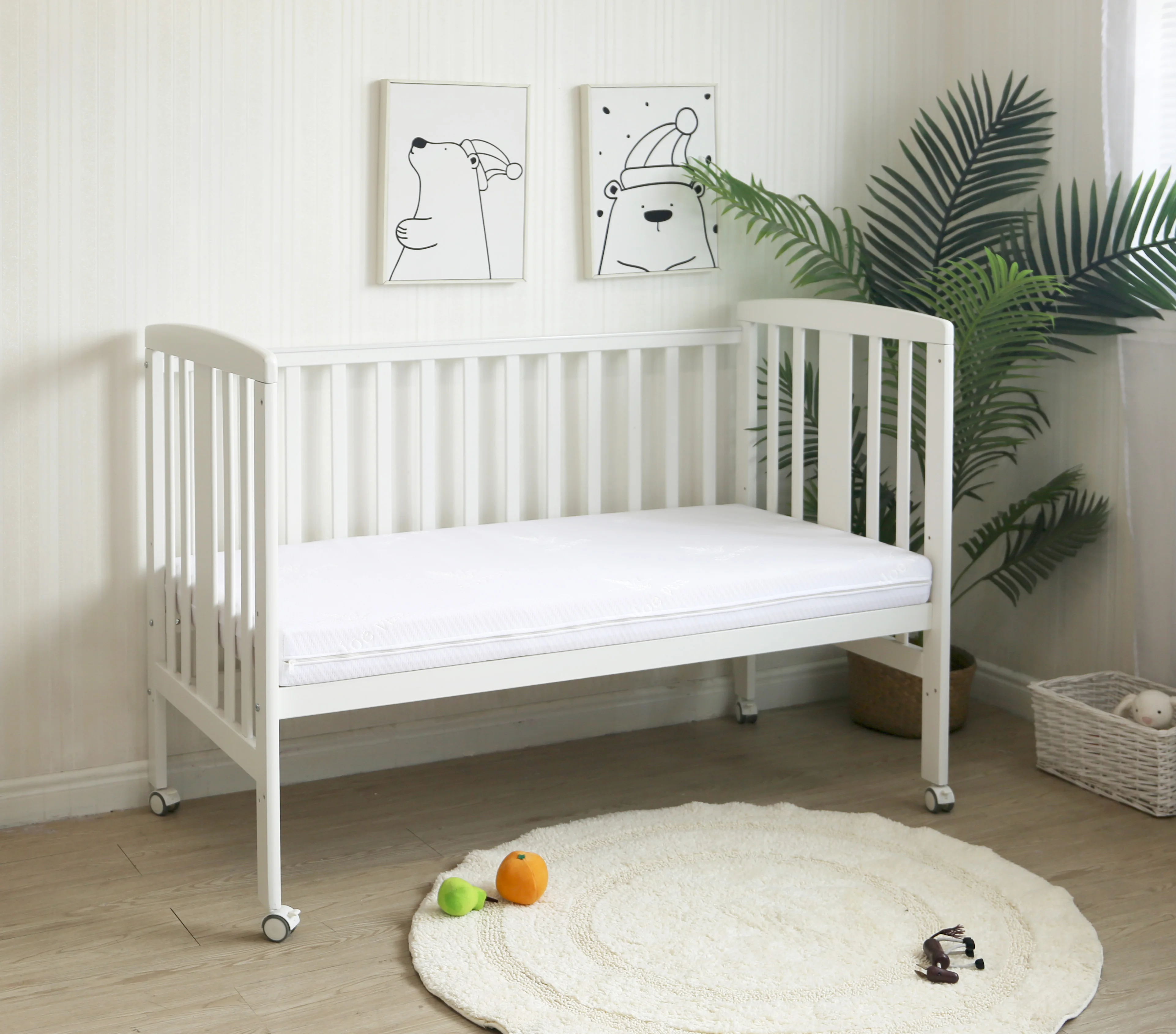 Flame Retardant Premium Foam Crib & Toddler Mattress Aloe Vera Mattress Baby Crib Mattress Buy