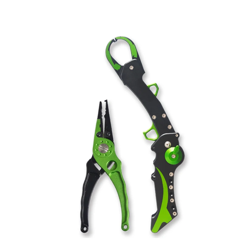 Manufacture directly sale aluminium fishing pliers with sheath Multifunctional aluminum alloy lure Pliers