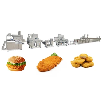 Industrial automatic chicken nuggets production line heart shape jamaican potato meat cutlets beef burger patty forming machine