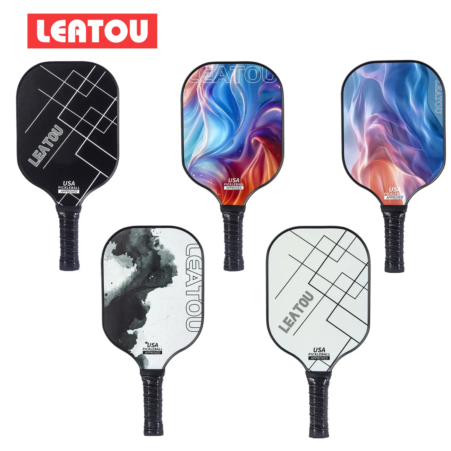 Pagaie De Pickleball à Noyau En Nid D'abeille Personnalisée En Fibre De Verre Et