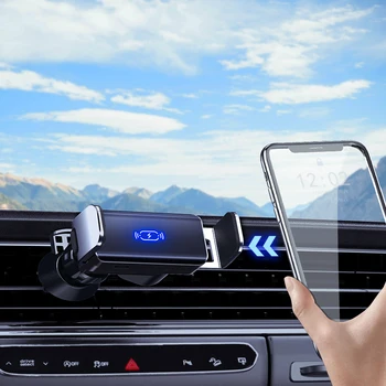 Customized Logo Dashboard Car Phone Holder Air Vent Car Mobile Phone Mount Infrared Smart Sensor Car Holder