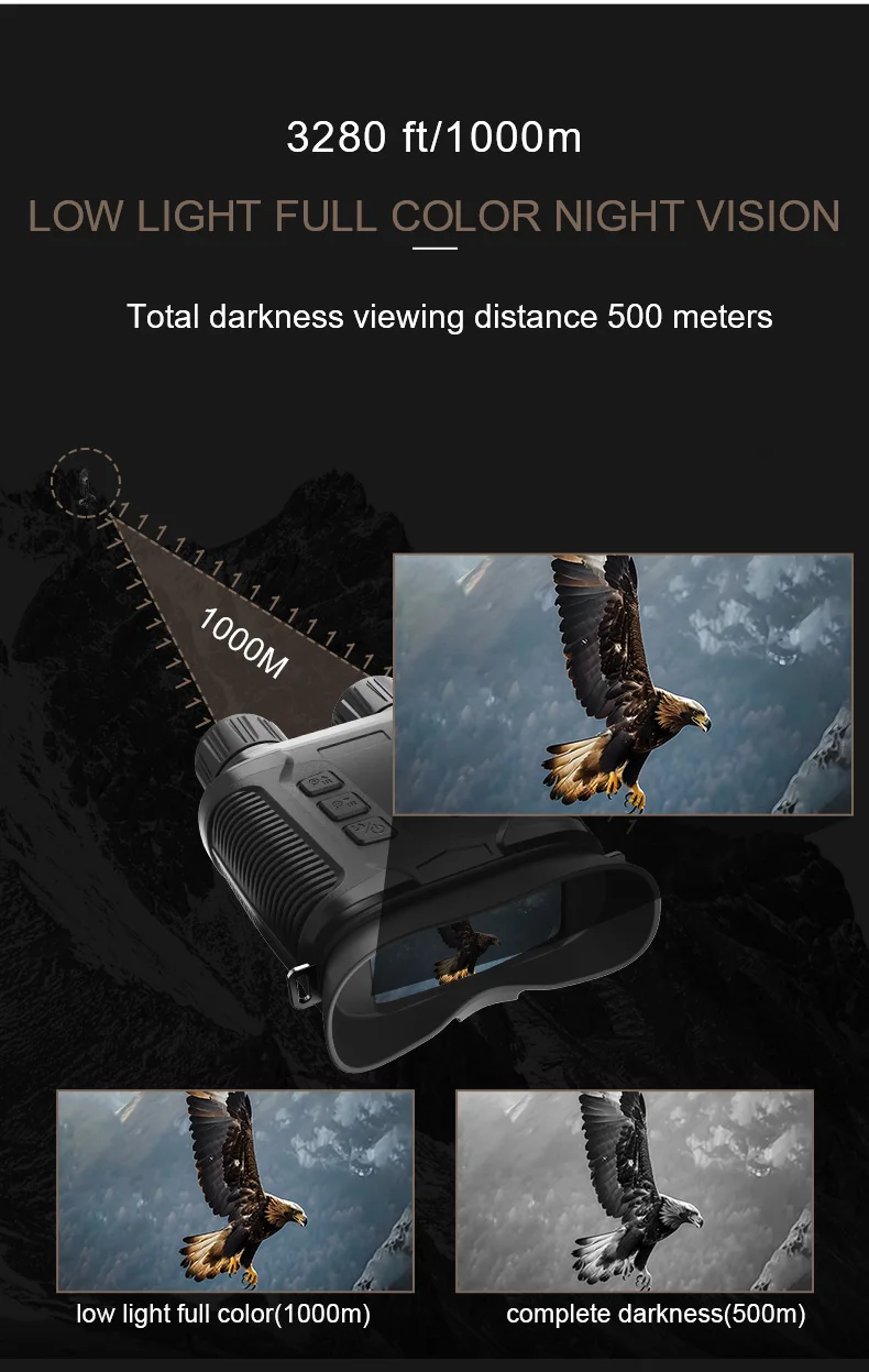 Handheld Binocular Oversized Screen Infrared Scope Night Vision Goggles ...