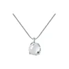 Plum Blossom Necklace (0.8 box chain in white gold)