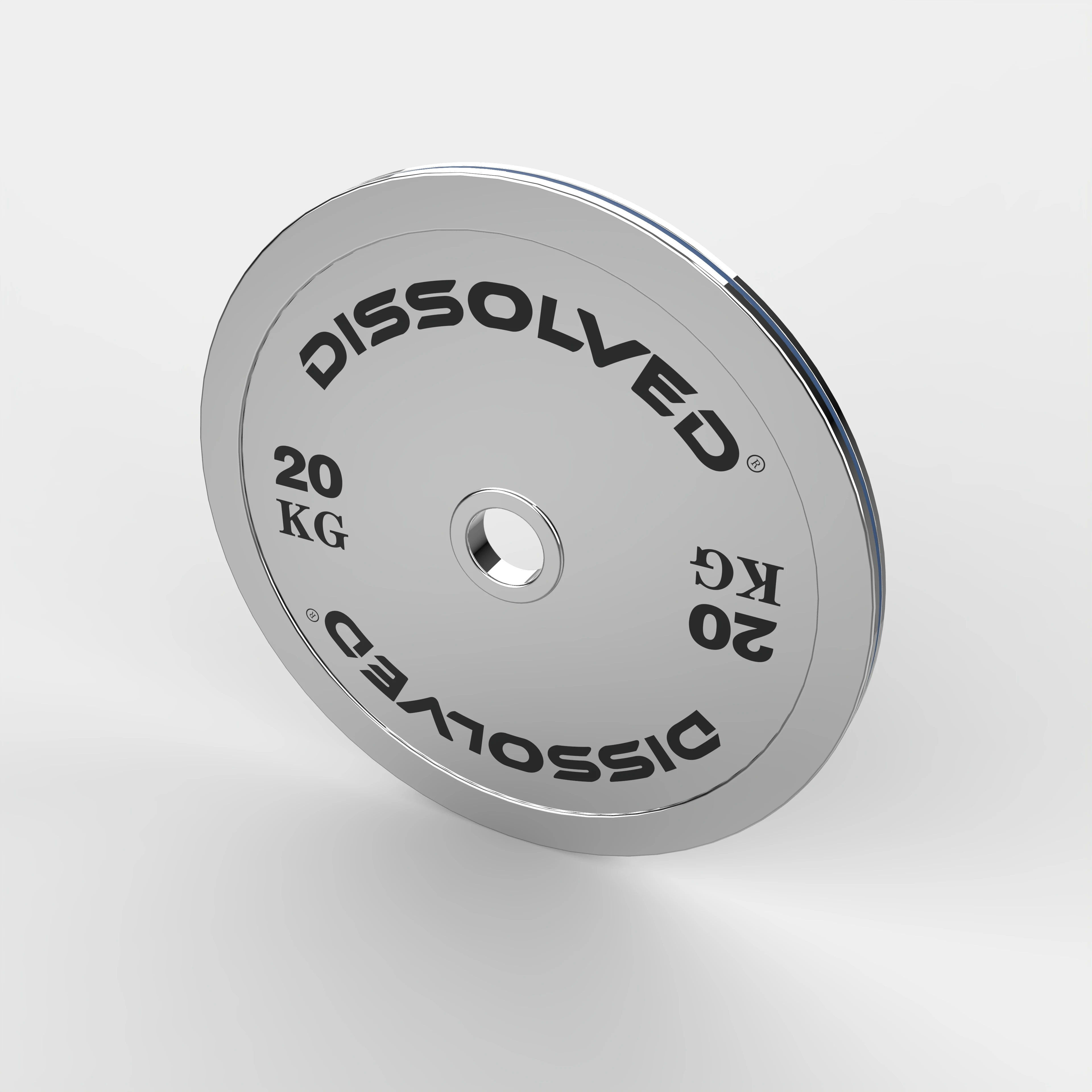 Dissolved Chrome Powerlifting Steel Plate Competition Gym Equipment Weight Lifting Plate Set