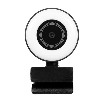 Hot Selling Full HD 1080P Webcams USB Web Camera With Microphone Ring Light Conference For PC Computer Stream Cam