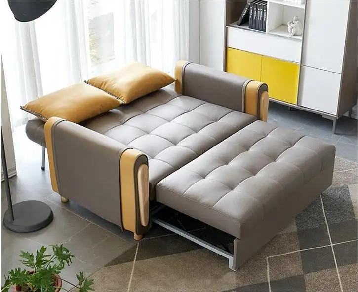 Modern Wood Bed Frame Couch Sofa Bed With Storage Bedroom Sets