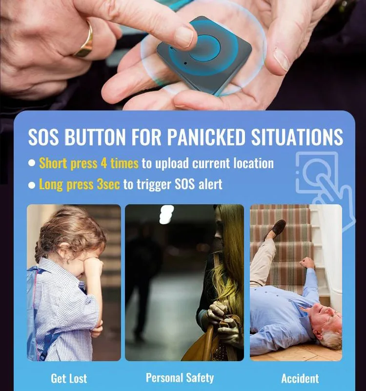 Concox IP65 waterproof handheld portable jimi 4g personal gps tracker Qbit M for kids students