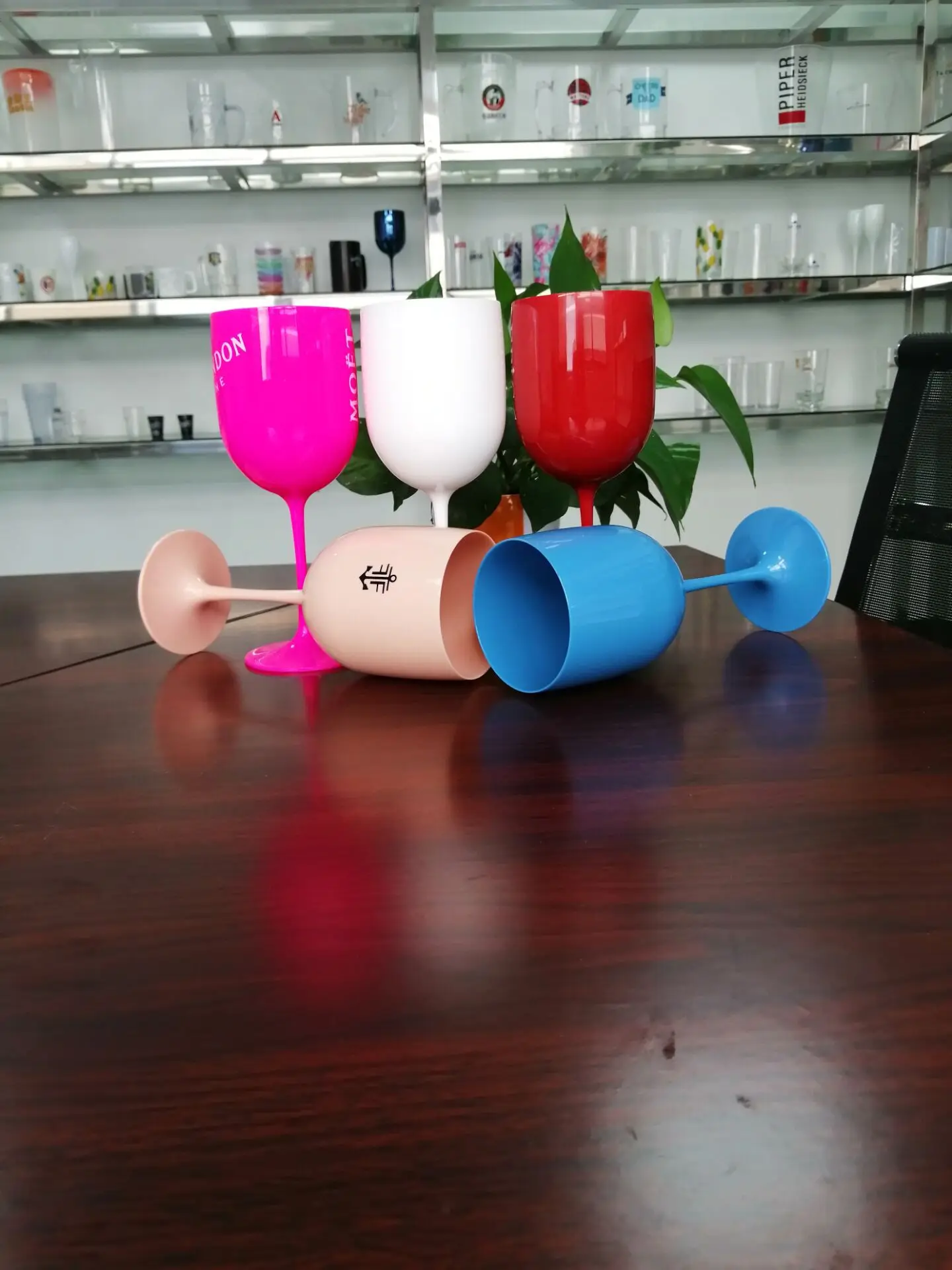 400ml 500ml Wine Glasses Plastic Unbreakable Fancy Plastic Wine Glasses