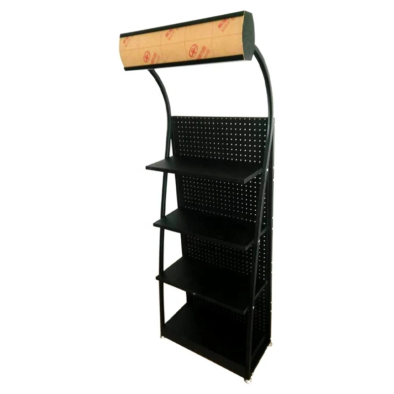 Metal Car Engine Motor Oil Display Stand Accessory Shelves Stand Lubricant Oil Display Rack