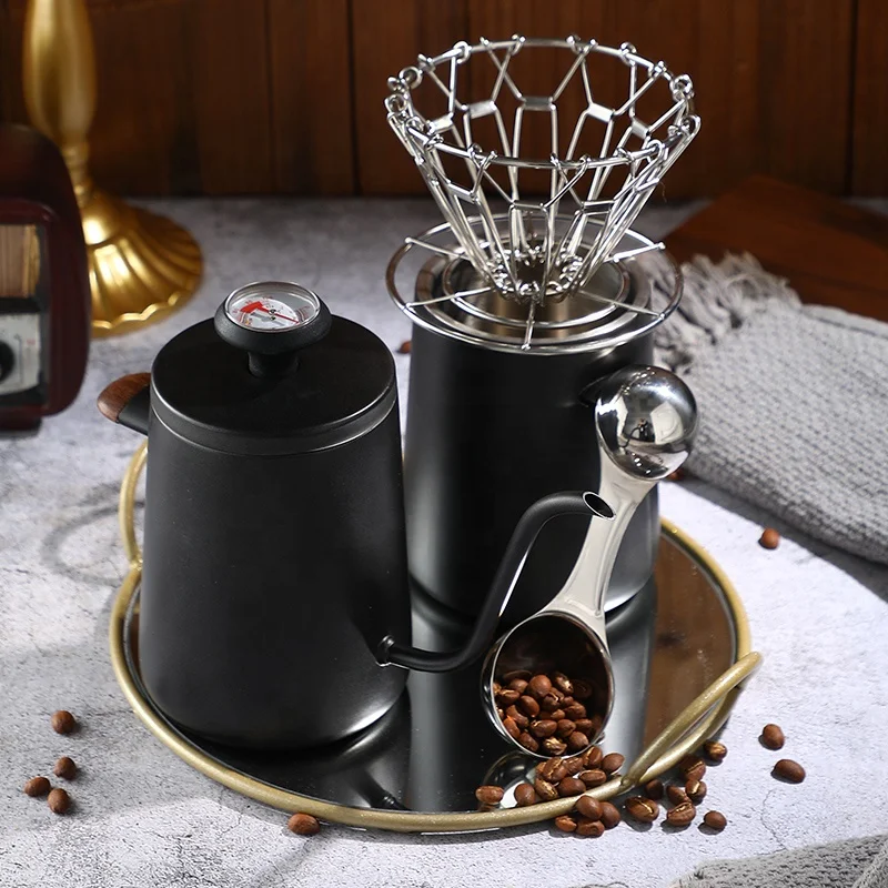Kettle Metal Coffee Filter Pour Over Reusable Foldable Metal Mesh