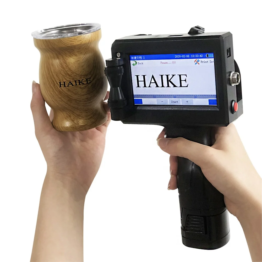 Portable Expiry Date Printing Machine Handheld Inkjet Printer Hand Jet Printer