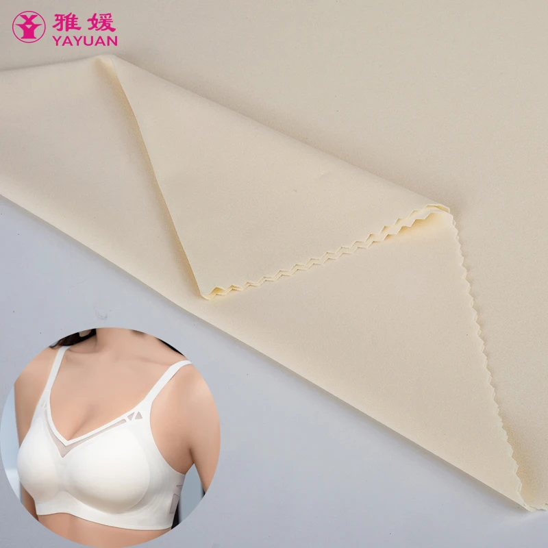 Custom Soft Cool High Elastic Spandex Fabric Sportswear Bras Briefs 140gsm 67 Nylon 33 Spandex