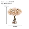 Artificial Hydrangea With Glass Vase - FYA0102