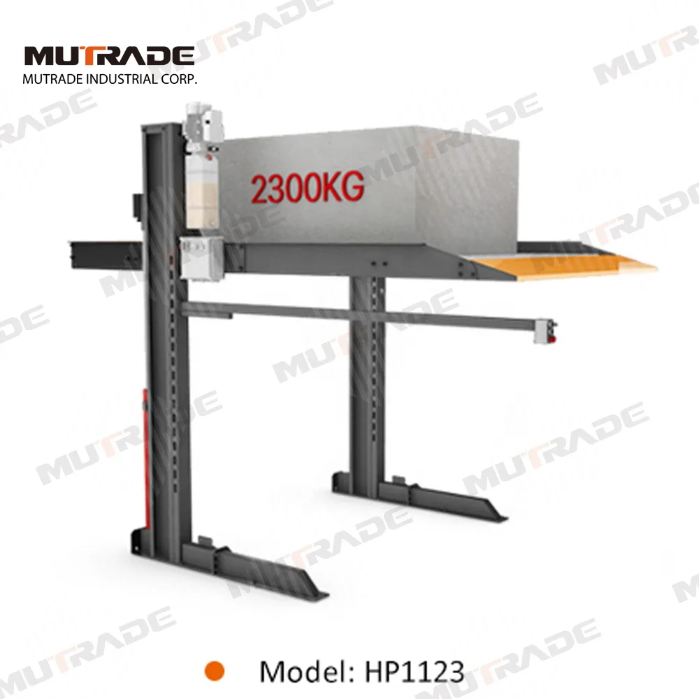 2300kg 2 Post Vertical Car Stacker Parking System Simple Car Parking Lift