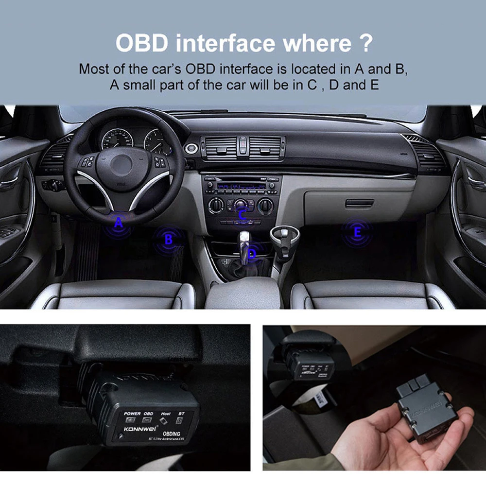 KW902 for Bluetooth 4.0 & 5.0 ELM327 OBD2 Car Scanner Version 1.5 Automotive Diagnostic Code Reader Enhanced with 5.0 Technology - view 6