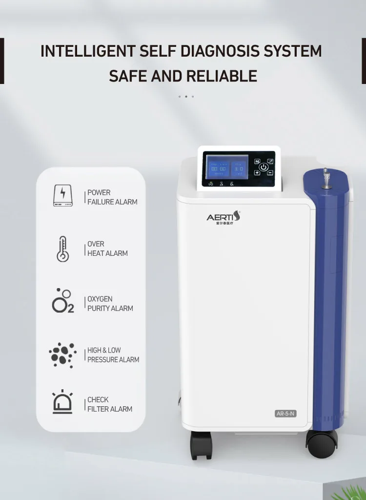 china AERTI industrial portable electric medical oxygen concentrator with hepa filter