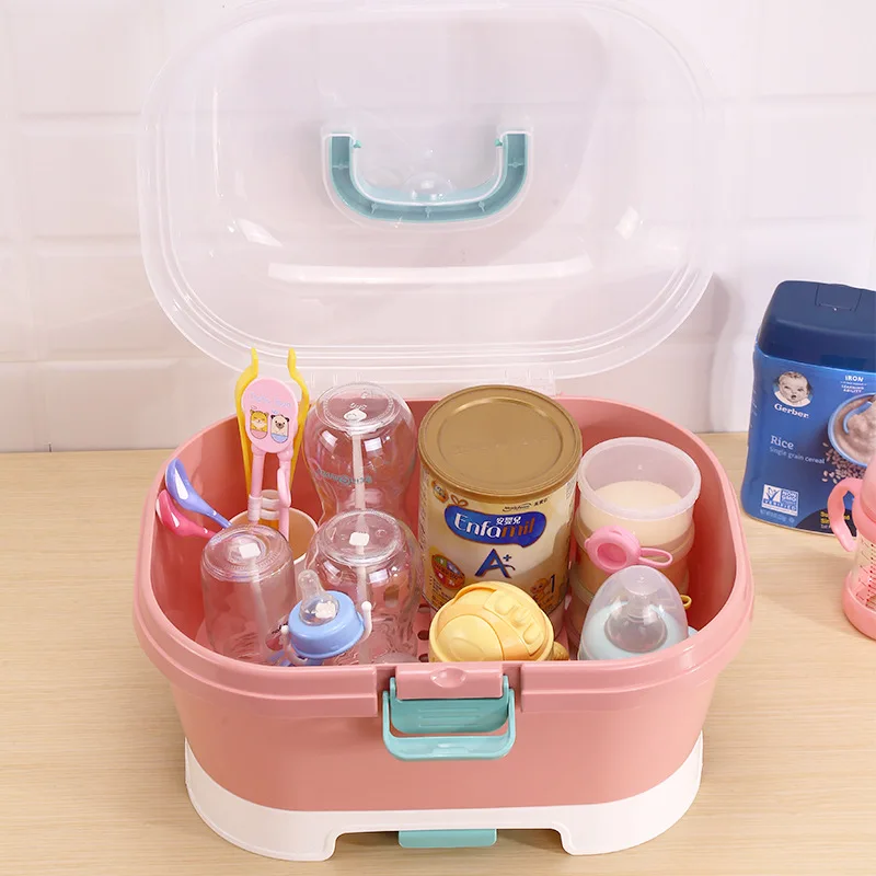 Best Deal for Baby Bottle Storage Box with lid，Baby Bottle Storage