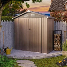 Multi-Function 2 room Store Storage Combined Plastic Shed Outdoor Storage with Locking System